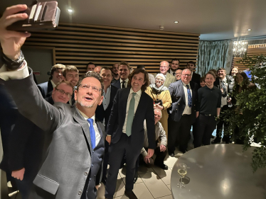 Steve Baker MP, takes Selfie with Party Members in Belfast